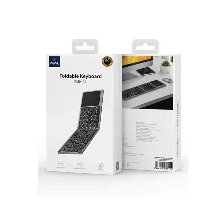 WiWU FMK-04 Fold Mini Rechargeable Wireless Keyboard with Touch Pad